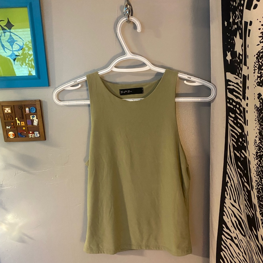 Brit & Bri Sage Green Tank Top